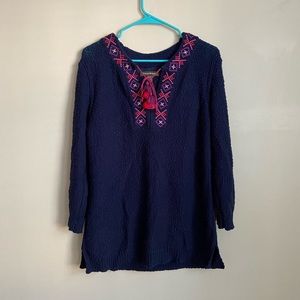 Tommy Bahama Embroidered Sweater Tunic